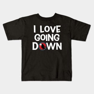 I Love Going Down Funny Scuba Dive Kids T-Shirt